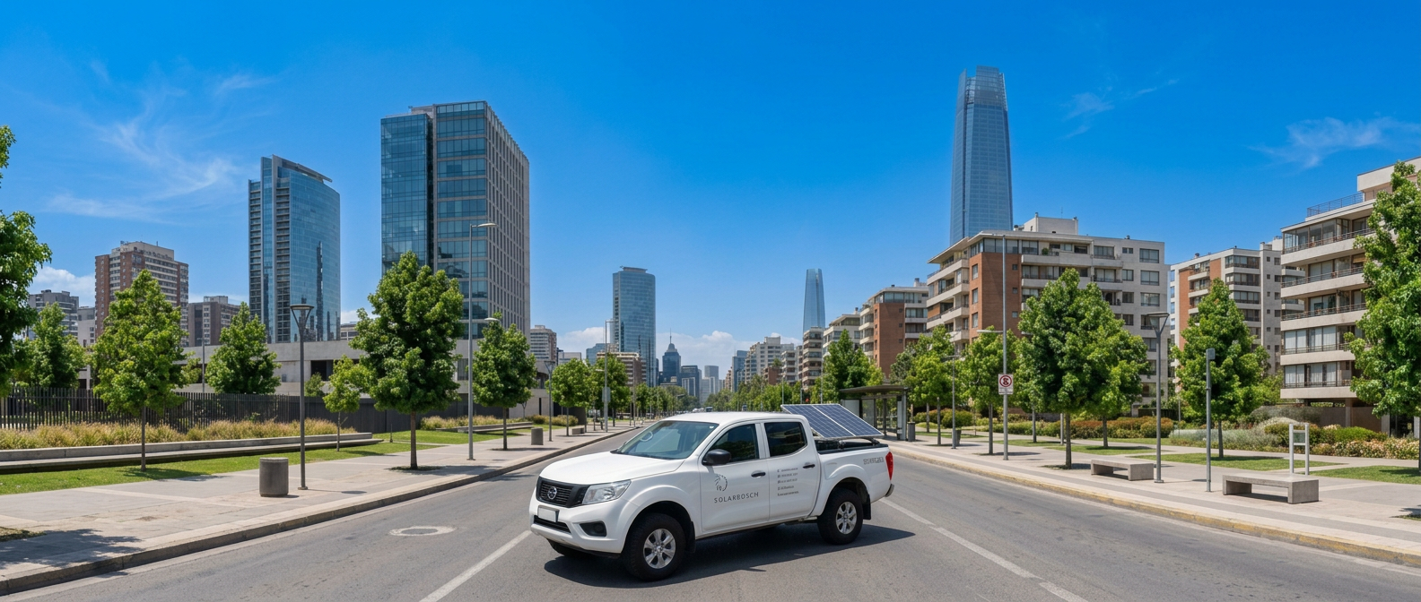 Camioneta SolarBosch en Santiago